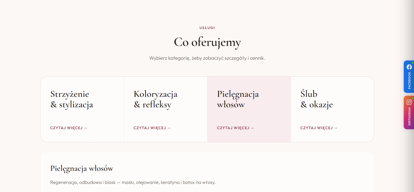 Podgląd Usług